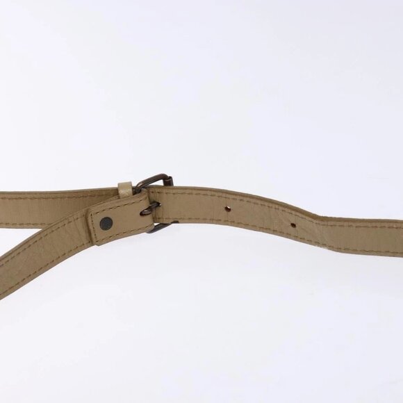 SAINT LAURENT Shoulder Bag PVC Leather Beige Gray Auth bs28744 - Picture 9 of 16